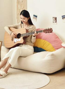 读书角发布置家庭沙儿童阅读区发懒人沙客厅室单人OYV阳台卧休闲