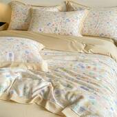 出口A类24支0天丝件套夏季 四冰床单被TRR丝套床上用品