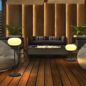 户外草坪灯防DIU水地庭院灯外氛露台别墅花园室灯围露营落灯太阳