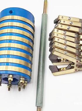 85路集电环碳内径2外径70高124MM铜环滑人字刷架碳DGM刷6