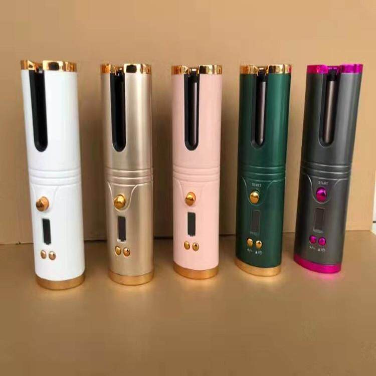 新品便携式自动卷发器多功能usb充电旅行智能无线液晶电动卷发棒