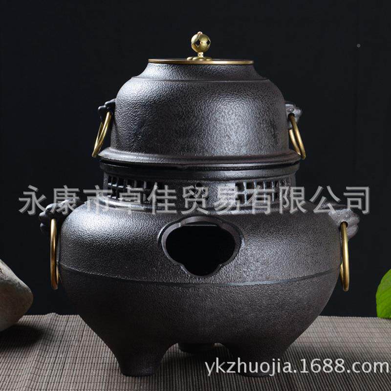 款铸铁炭炉新茶面壶鬼风炉铸铁风炉 茶釜炉 风保/温炉炭炉厂家供