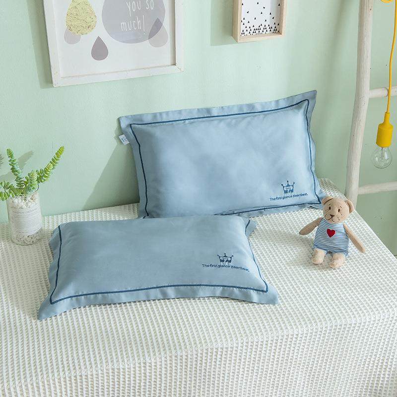 夏季凉感60支天丝儿童枕套40x60单只装宝宝乳胶枕头套小号30*50cm