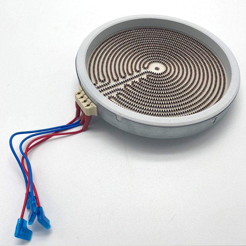 诺洁仕 东果电陶炉盘圈7环插脚线烤炉加热盘20W电陶炉发热盘