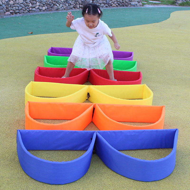 多用拱门框幼儿园钻洞跳格子感统训练趣味游戏道具儿童体智能器材