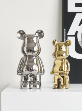 高级感艺术摆件客厅家居创意暴力熊装饰品摆件电视柜酒柜书柜摆设