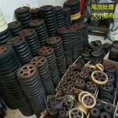 12寸双轴承铁芯橡胶轮手推车搬运拖车空压机设备滑轮