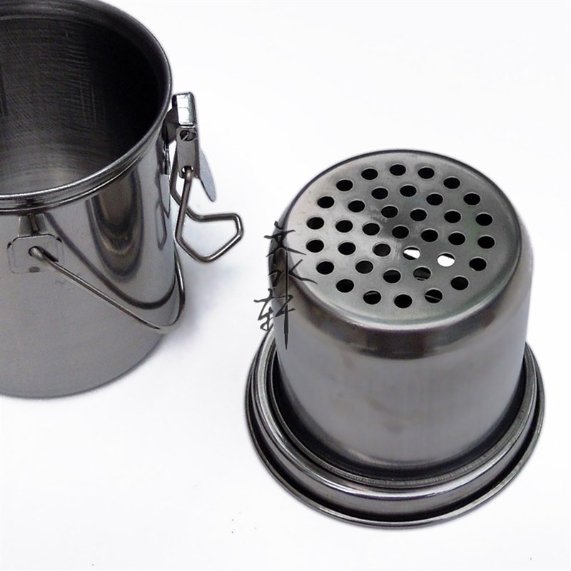 不锈钢油画洗笔器美术洗笔筒可手提小号洗笔桶带过滤网多功能水桶