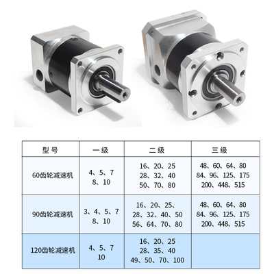 精密行星齿轮减速机60 80 110 130 伺服电机400W750W1.5KW减速机