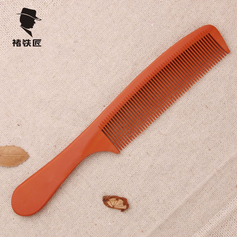褚铁匠家用电木梳尖尾梳平头梳男士复古油头梳美发梳造型梳子