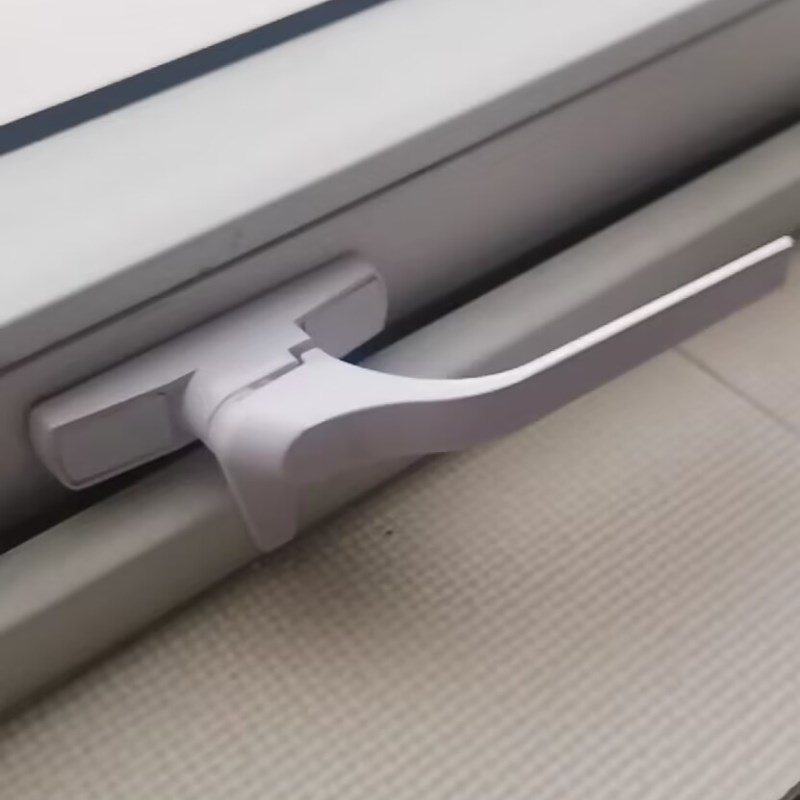 加厚塑钢门窗拉手锁老式内外平开窗户把手7字执手推拉窗锁扣配件