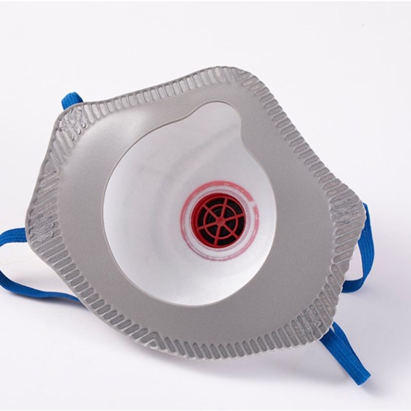 朝霞KN95口罩头戴式带杯型活性炭口罩防粉尘打磨颗粒物煤矿口罩