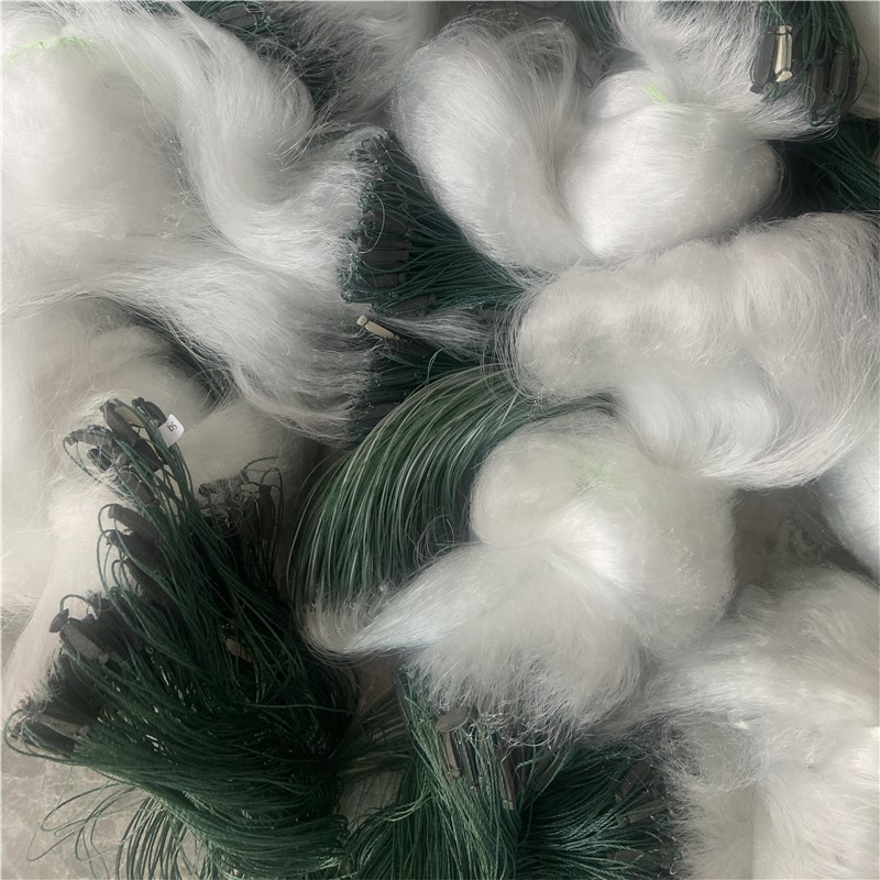 三层细软网丝沉网7指小外1指浮网沉网粘网大小通吃粘鱼网胶丝纲