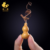 葫芦把件文玩天然手捻特小把玩龙头精品盘玩迷你草里金小葫芦收藏