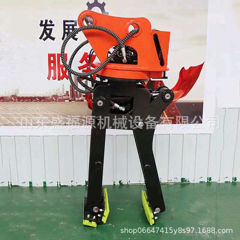 挖掘机夹石头夹子 微挖公路夹石器 搬运路侧岩石夹具