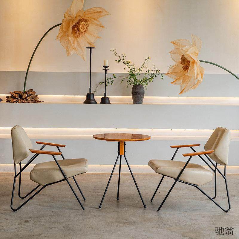 网红酒吧清吧沙发套装甜品店铺奶茶店咖啡厅桌椅组合休闲洽谈商用