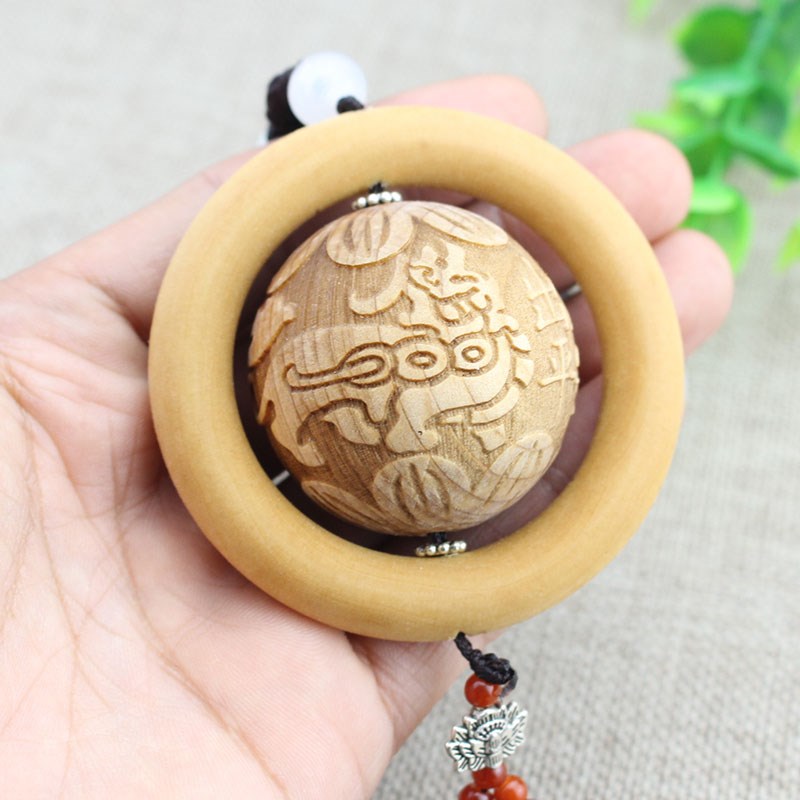 创意设计陈化料崖柏木挂件饰品转运珠MM木质吊坠车内后视镜装饰