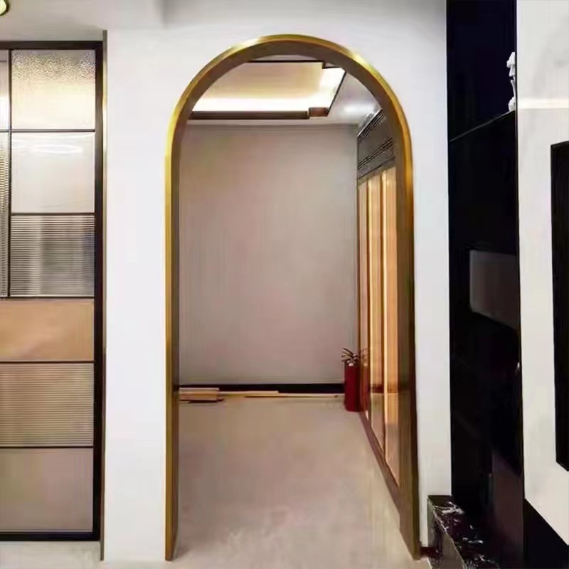 不锈钢弧形拱形异形垭口门套包边弧形拱形异形天花包边装饰条