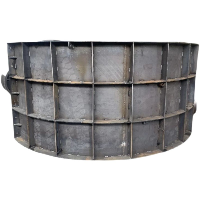 定制风电发电基础模板八角风电基座模具水泥承台圆弧形定型钢模