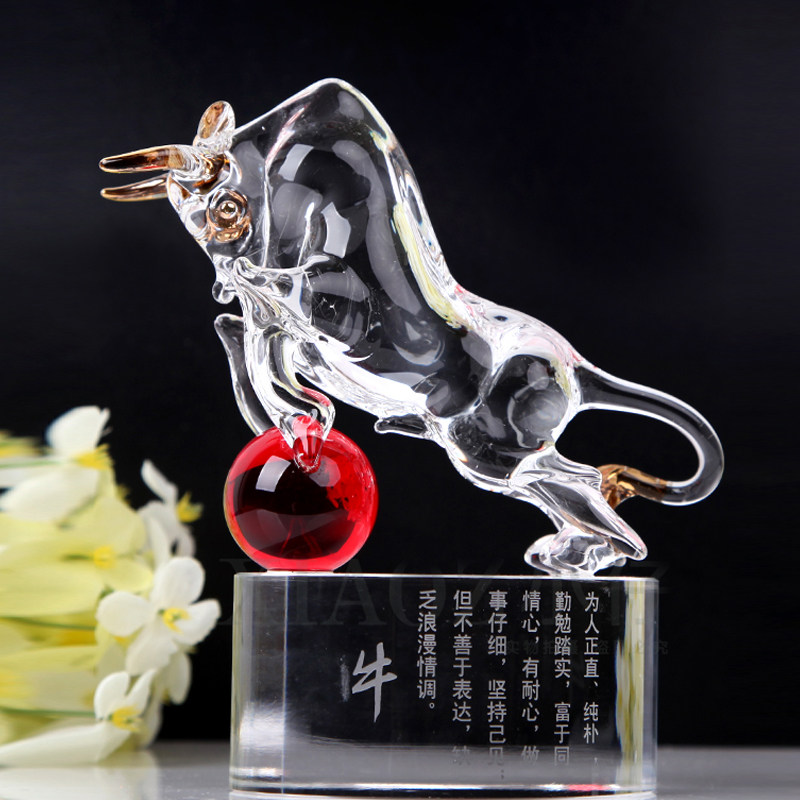 水晶十二12生肖全套家居工艺品装饰品摆件鼠牛虎兔龙蛇马羊猴