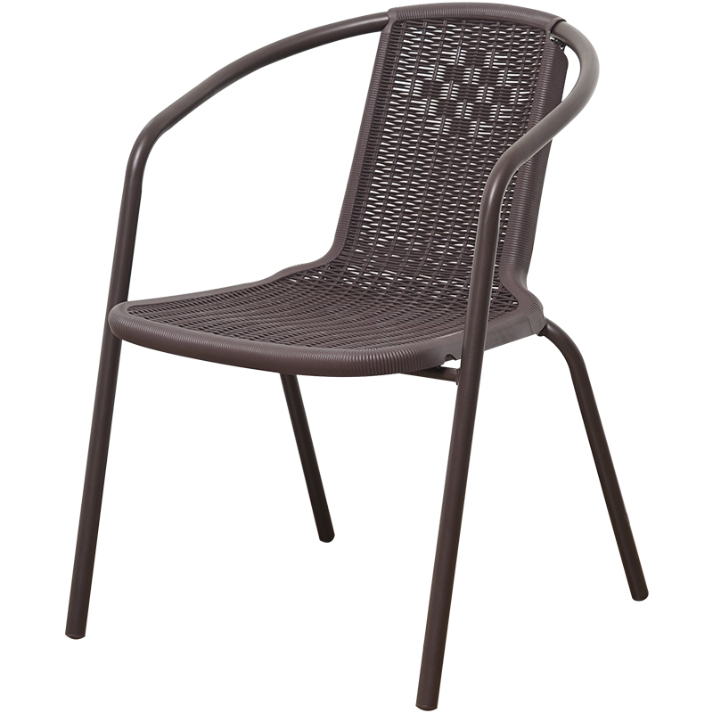 围椅子办公靠背椅简约仿藤塑料家用棋牌休闲阳台小居室折叠椅