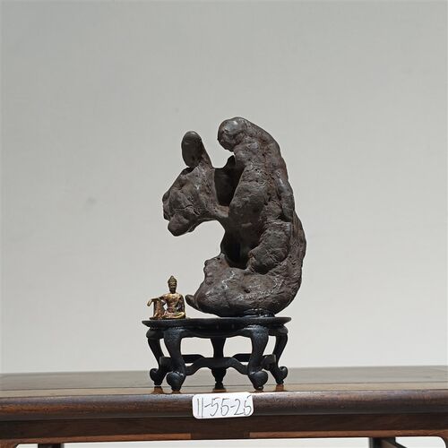 太湖石太湖水石天然原石茶台茶桌文房案几小摆件传统艺术品雅器W
