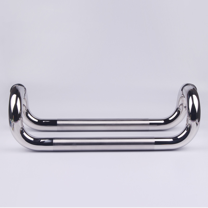 不锈钢玻璃门拉手C型大门把手木门拉手有框门拉手弯玻璃门拉手
