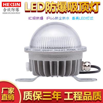 国标 LED防爆吸顶灯220V应急36V10W15W20W仓库车间圆形led防爆灯