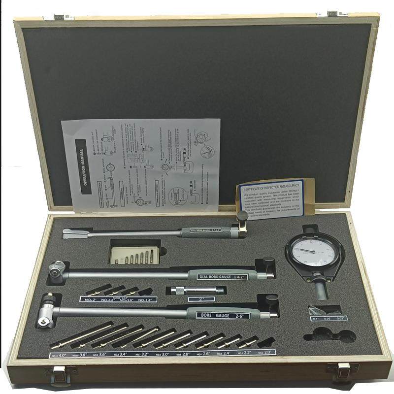 径百分表千分内孔测量工具一套高精度量表内经量缸表头0.7-6‘’
