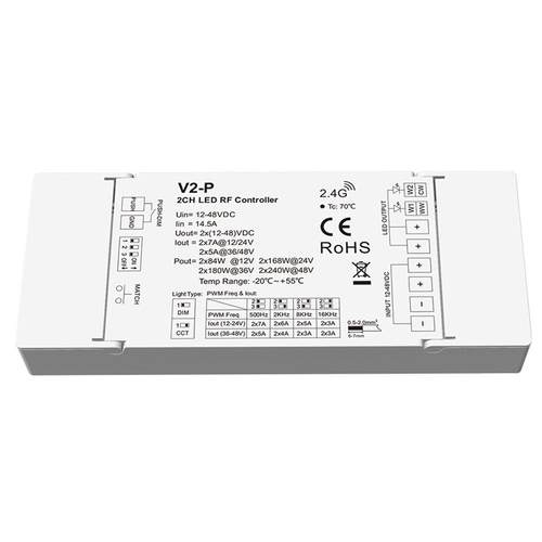 V2-P 12-48V480W MAX 2.4G push 可设DIM或CCT模式 PWM频率可选