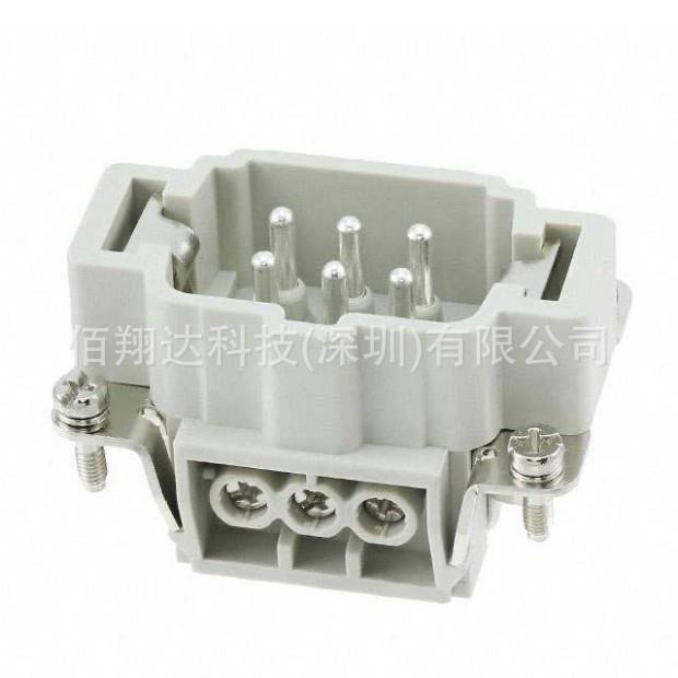 HDC-HE-006-MS T2010063101 SIBAS西霸士TE泰科 6芯弹片压接 公芯