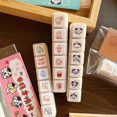 猫牌盐汽水六连迷你光敏日常手帐打卡素材