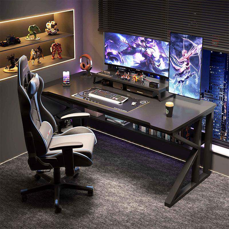 电脑桌带主机位桌椅带椅台式桌子家用房间用卧室简易电竞桌书桌