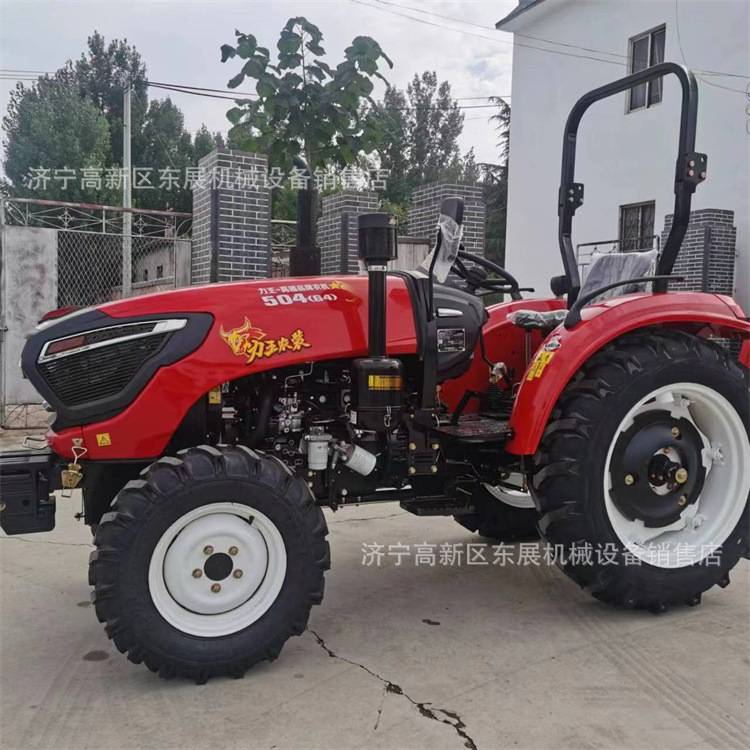 力王504农用旋耕犁地机 四驱四轮农用拖拉机 水旱田轮式农用车