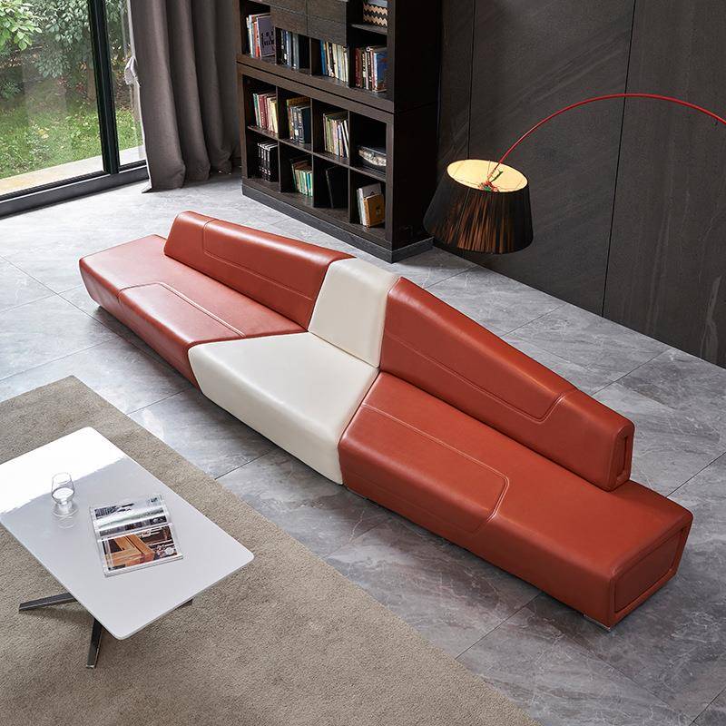 现代简约办公异形沙发简约商务大堂酒店会客厅休闲休息区接待组合