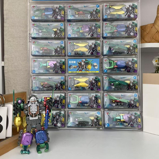 新款五合体昆虫兽神变形机器人仿真昆虫战队儿童男孩益智拼装玩具