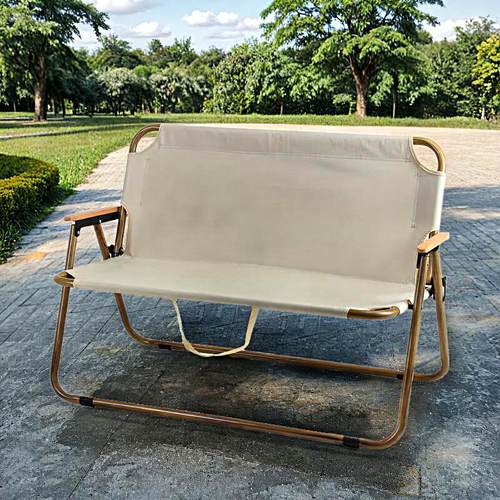 露营折叠椅休闲靠背椅摆摊便携克米特椅多功能户外双人折叠椅坐垫