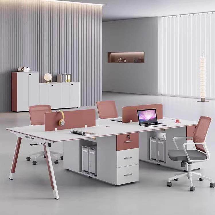 E0环保公司职员办公桌 简约现代多人位办公家具工作位员工桌办公