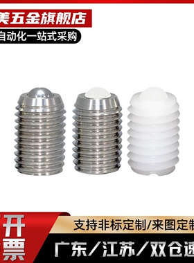 BSJF/BPW3/4/5/6/8/10/12/16 球头柱塞 不锈钢玻珠螺丝