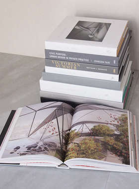 样板房装饰大画册简约现代装饰品风格样板间摆件灰黑白真书北欧