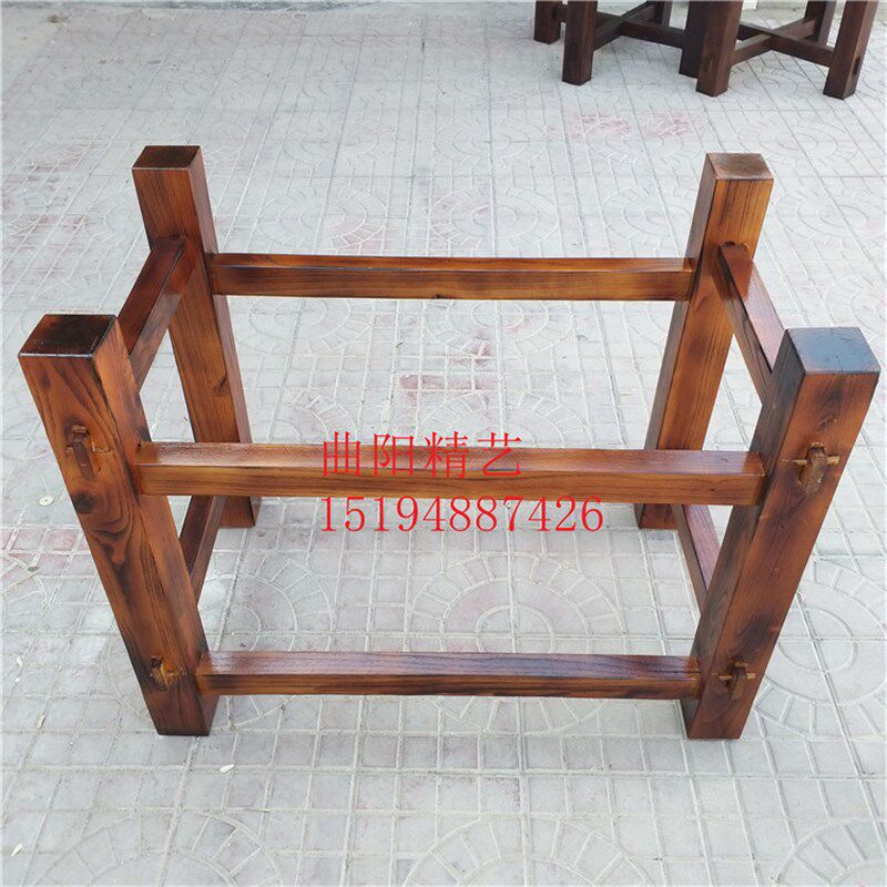 石槽马槽牛槽木架底座实木洗手盆支架鱼缸花盆流水仿古老木架定做