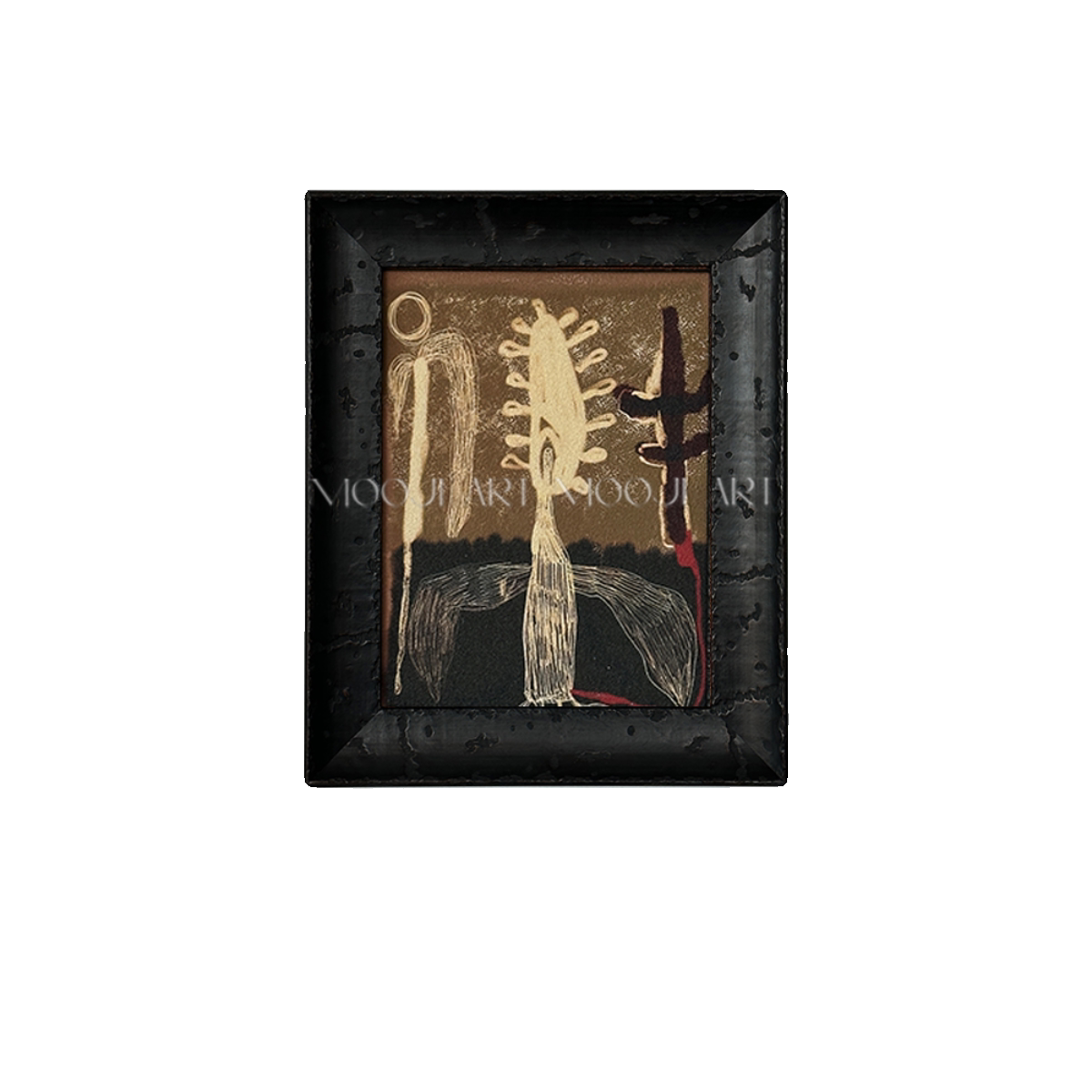 木吉抽象艺术法式中古画客厅感砂岩装饰画肌理背景墙卧室立体高级