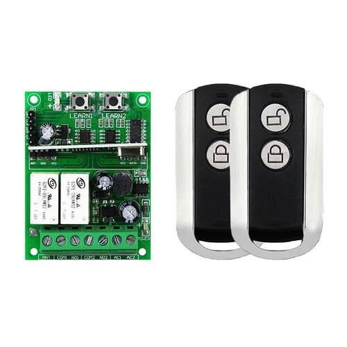 AK-DLFL 12V-48V独立两路灯具电源车灯 路灯开关+AK-0923-2键遥控