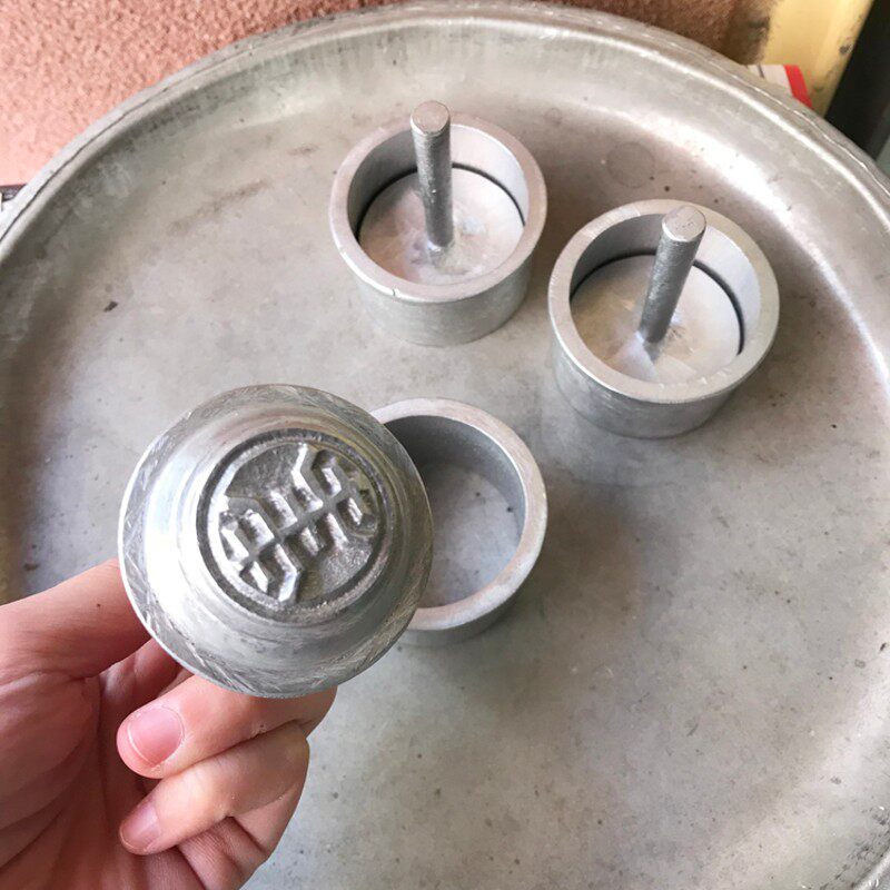 纯手工制作花生糖传统竹筒饼模具定制饼印DIY厨房烹饪用具1件包邮