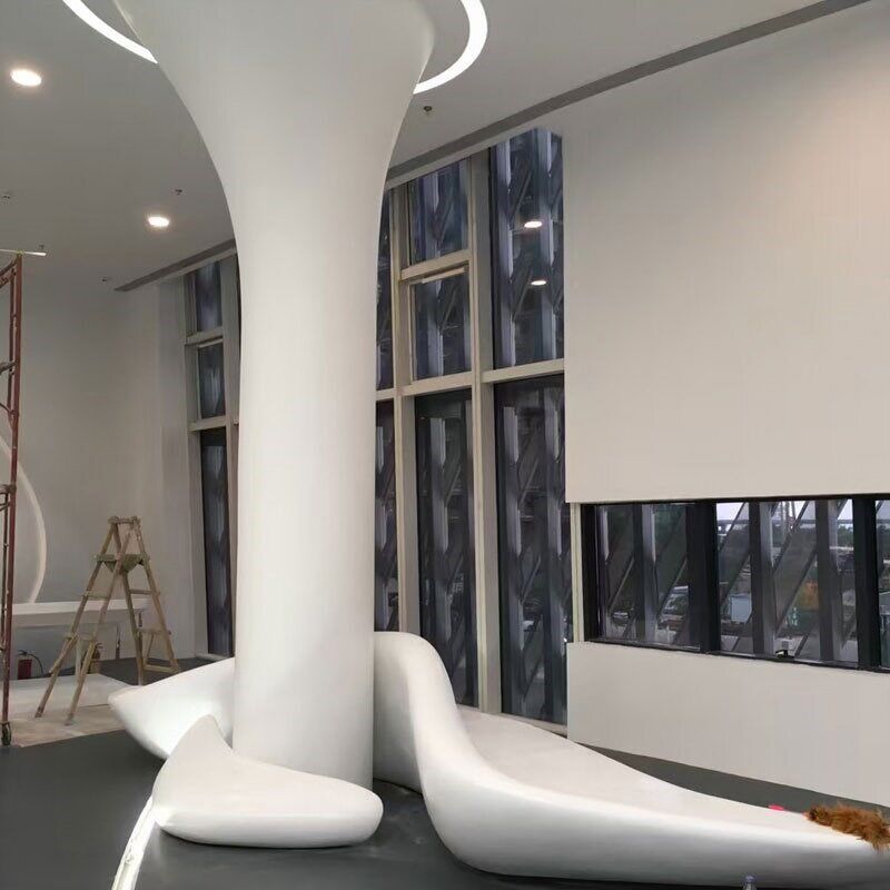 玻璃钢工程装饰大雕塑景观沙盘展示台吧台桌子异形墙体外壳包柱子