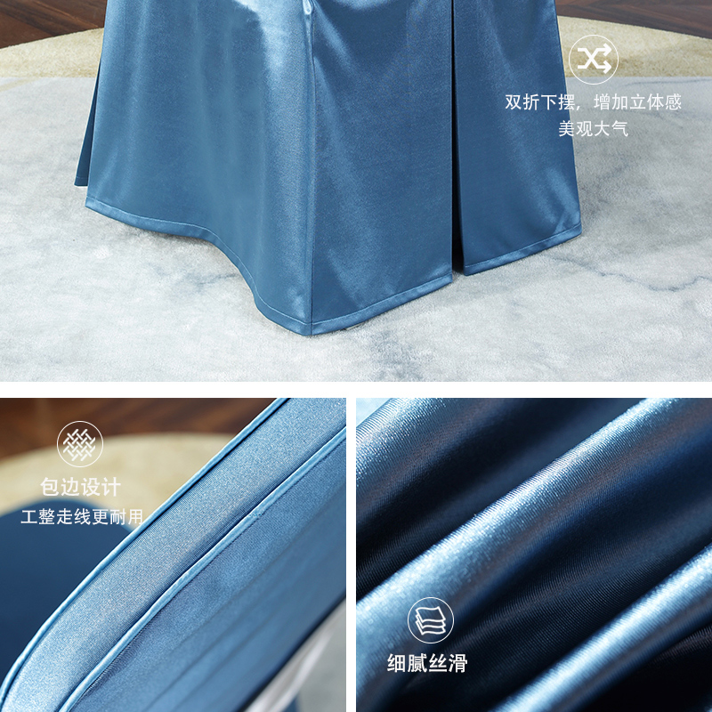 定制酒店椅子餐厅椅罩连体带蝴蝶结饭店包厢宴会凳