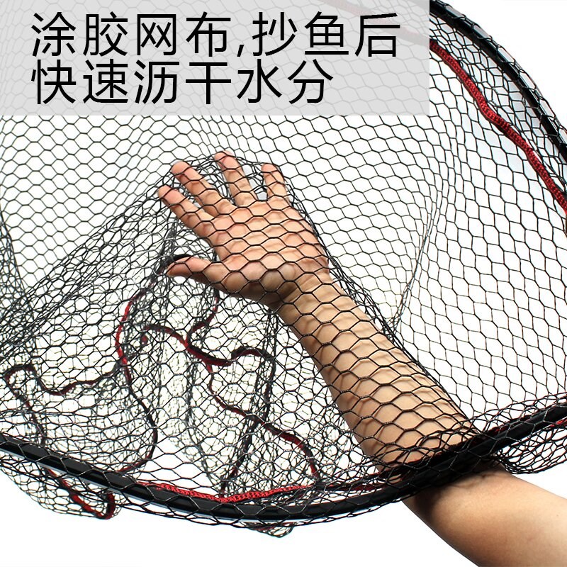 大物抄网头便携折叠式加深铝合金防挂钩青鱼鲢鳙巨物抄网捞鱼网兜