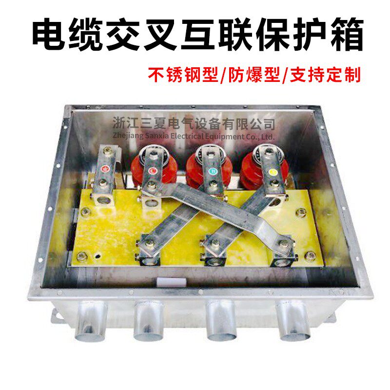 电缆保护接地箱交叉互联箱直接箱10KV35不锈钢110带护层保护器220