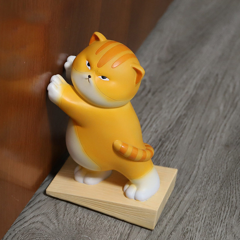 创意卡通门挡器免打孔防撞防风门阻书挡门楔子卡门固定器树脂门塞