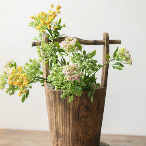 拉舍尔蕾丝花仿真花餐桌花艺摆花家里装饰2021新款客厅塑料花假花